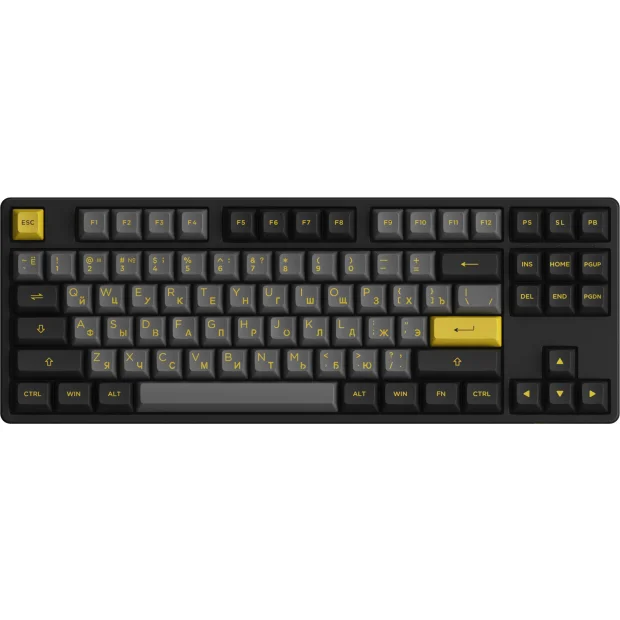 Клавиатура Akko 5087S Black & Gold (Akko CS Jelly Pink)